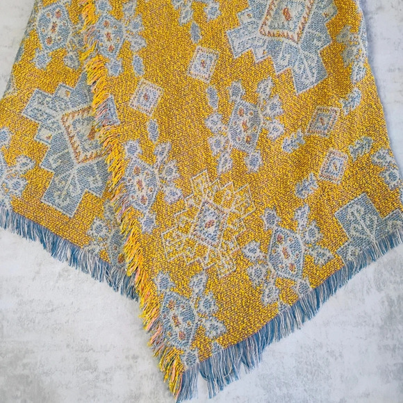 Desigual Drape Cardigan Womens Medium Aztec Southwestern Boho Open Front Artsy - Picture 12 of 16